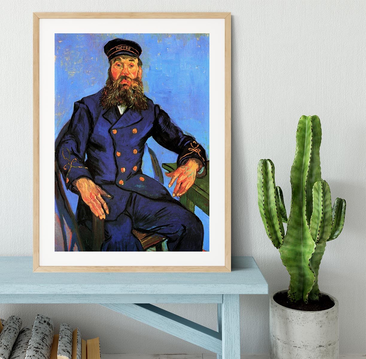 Portrait of the Postman Joseph Roulin by Van Gogh Framed Print - Canvas Art Rocks - 3