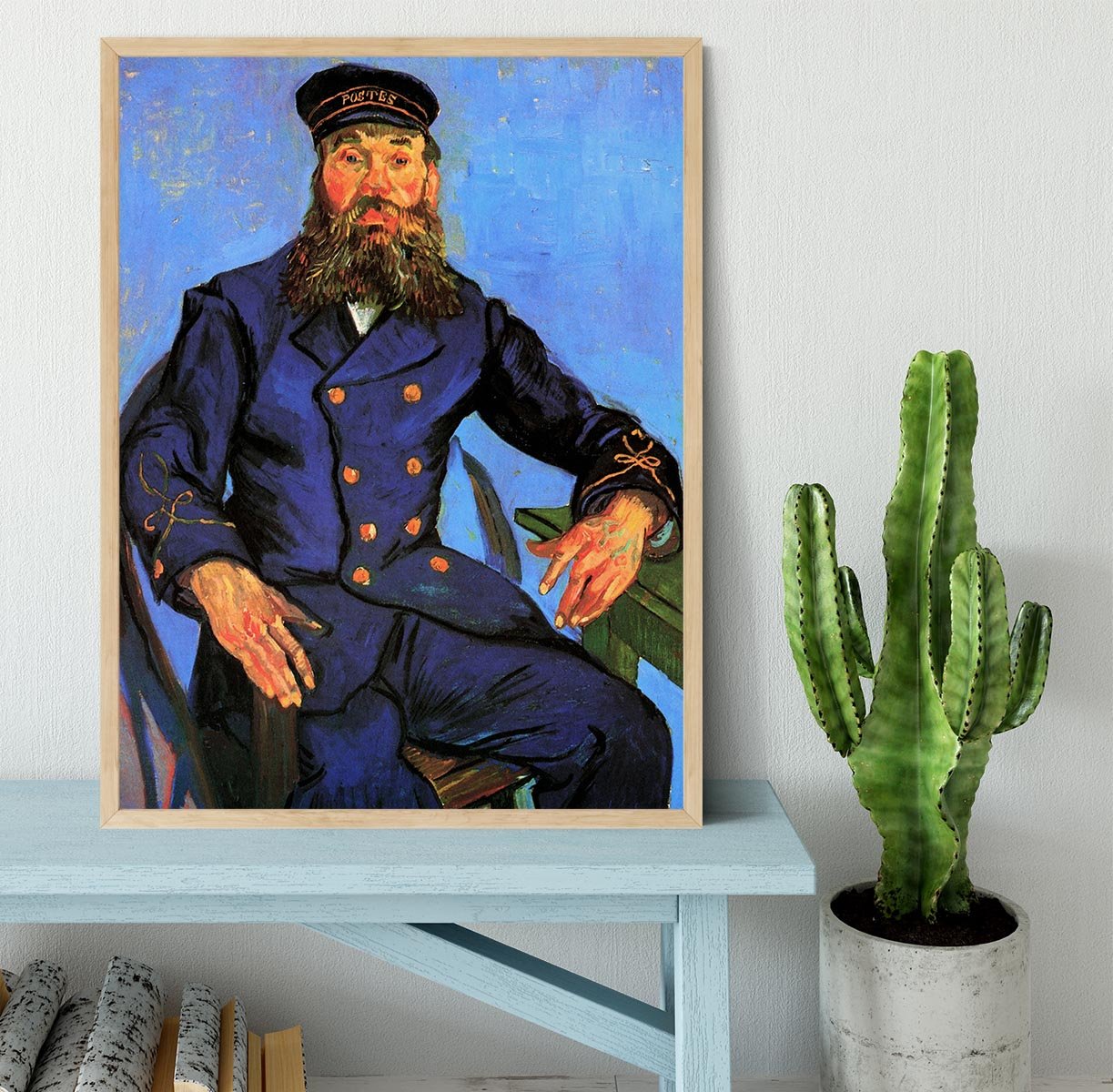 Portrait of the Postman Joseph Roulin by Van Gogh Framed Print - Canvas Art Rocks - 4