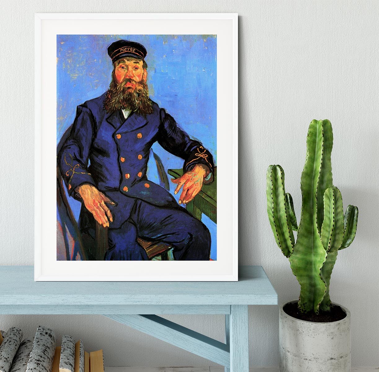Portrait of the Postman Joseph Roulin by Van Gogh Framed Print - Canvas Art Rocks - 5