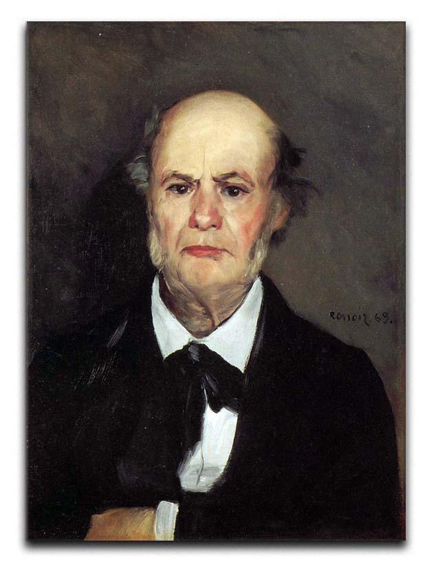 Portrait of the artists father Leonard Renoir by Renoir Canvas Print or Poster  - Canvas Art Rocks - 1