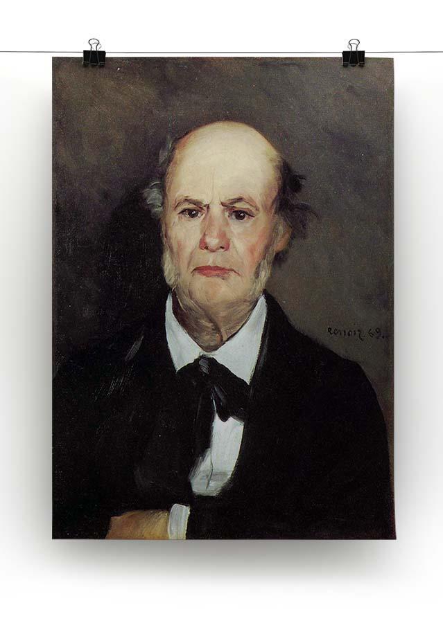 Portrait of the artists father Leonard Renoir by Renoir Canvas Print or Poster - Canvas Art Rocks - 2