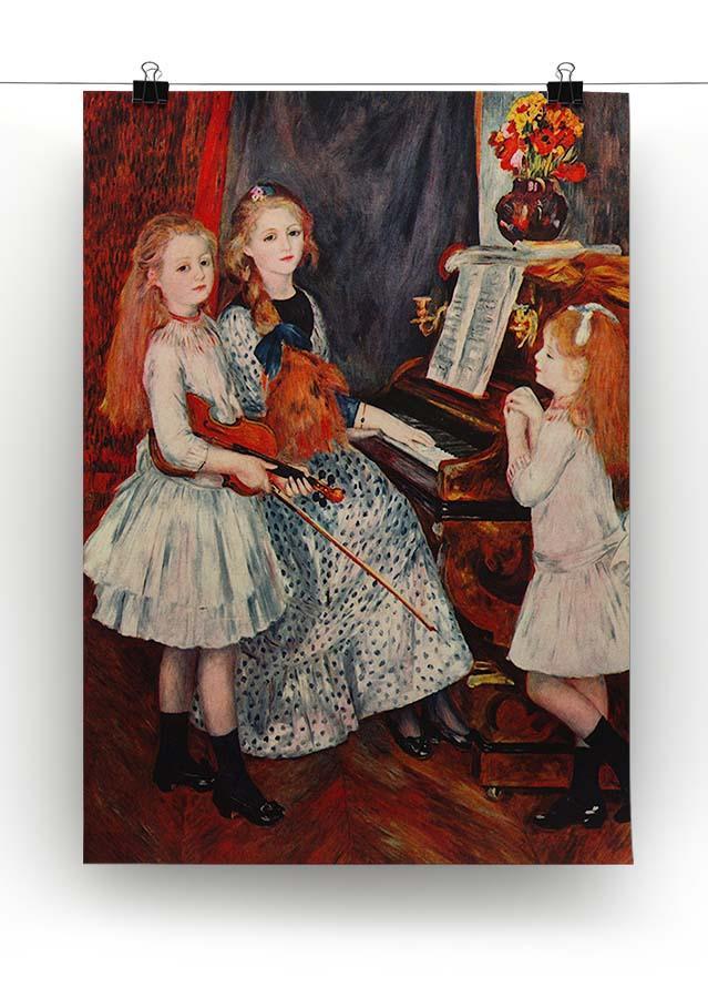 Portrait of the daughter of Catulle Mendes by Renoir Canvas Print or Poster - Canvas Art Rocks - 2