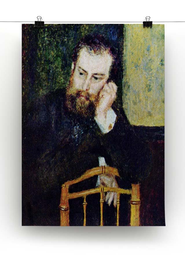 Portrait of the painter Alfred Sisley 1 by Renoir Canvas Print or Poster - Canvas Art Rocks - 2