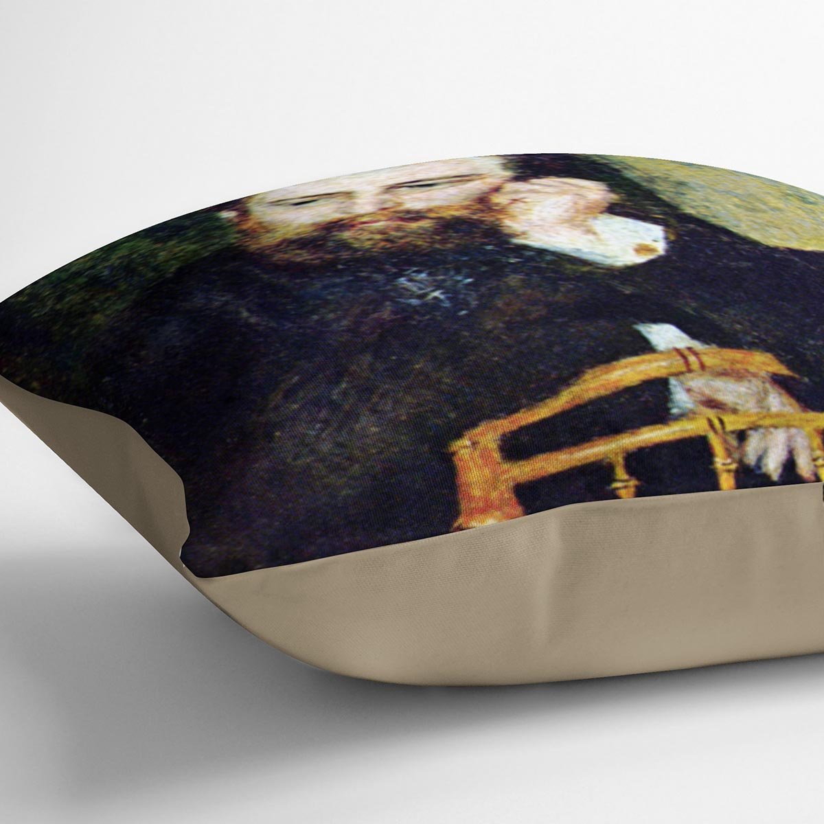 Portrait of the painter Alfred Sisley 1 by Renoir Throw Pillow