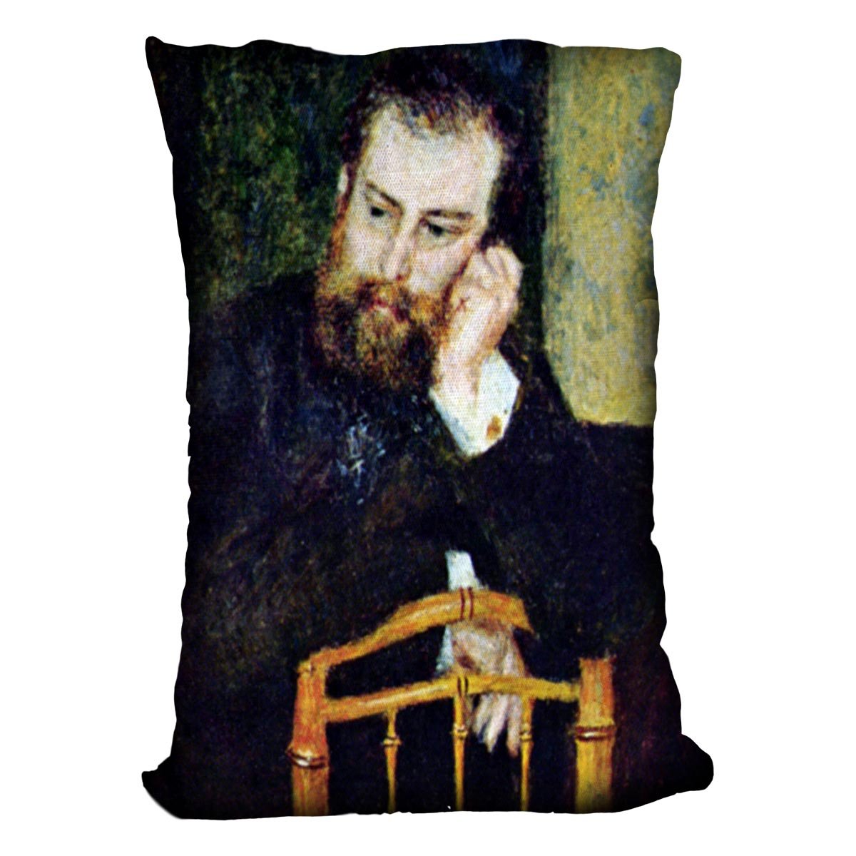 Portrait of the painter Alfred Sisley 1 by Renoir Throw Pillow