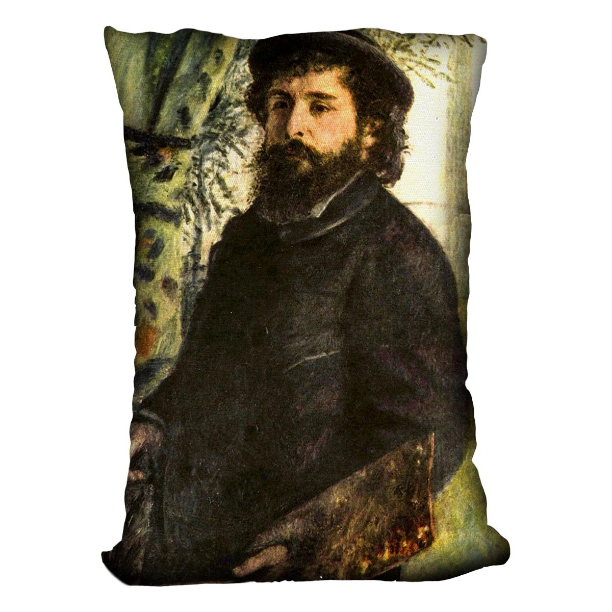 Portrait of the painter Claude Monet by Renoir Throw Pillow