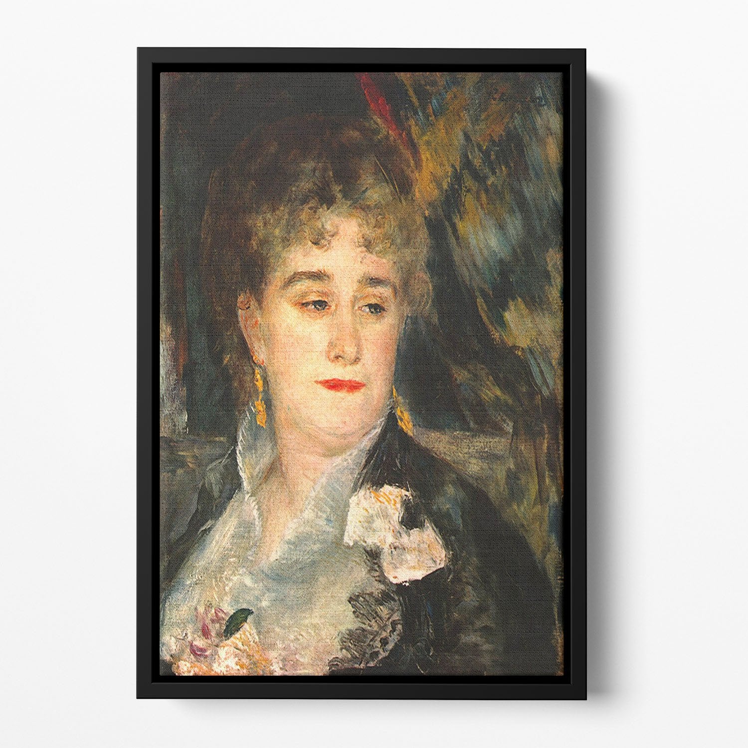 Portraits of Mme Charpentier by Renoir Floating Framed Canvas