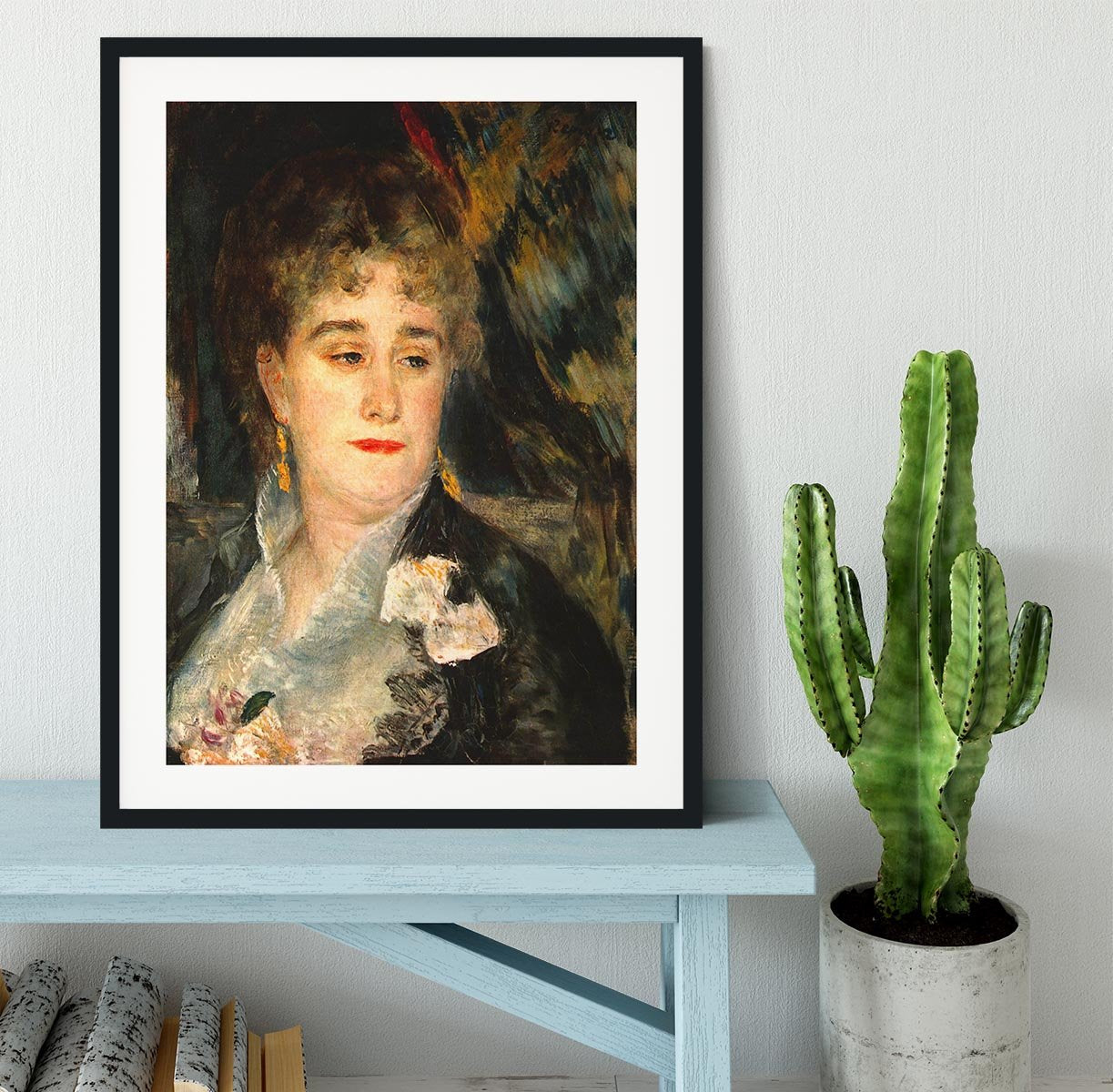 Portraits of Mme Charpentier by Renoir Framed Print - Canvas Art Rocks - 1