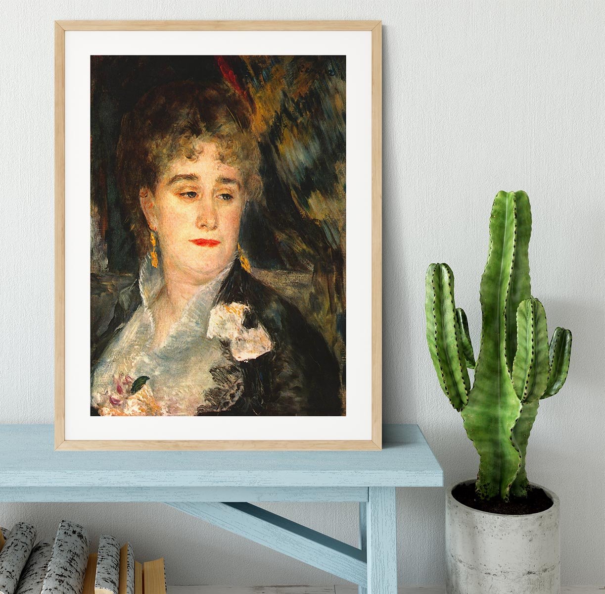 Portraits of Mme Charpentier by Renoir Framed Print - Canvas Art Rocks - 3