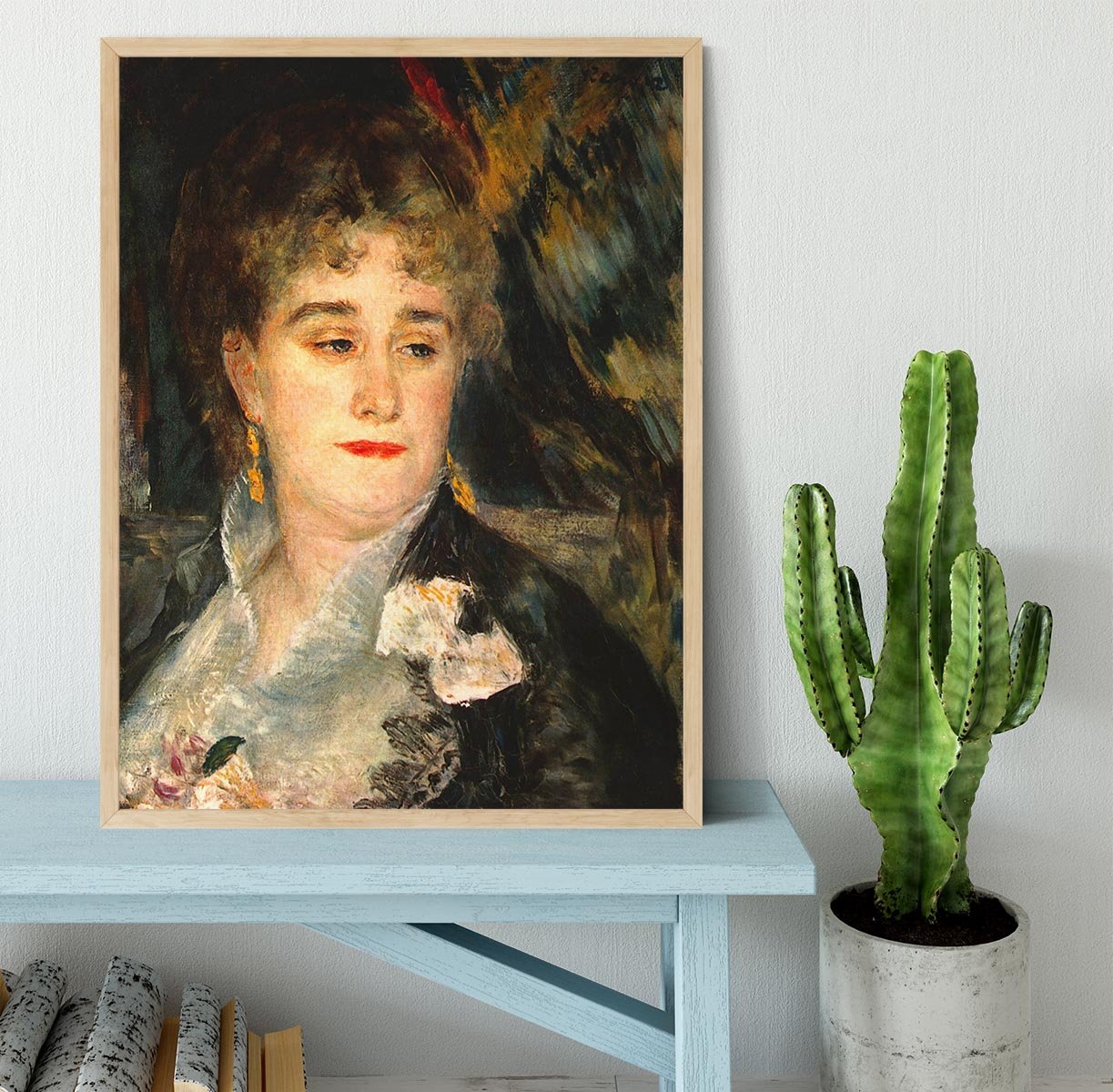 Portraits of Mme Charpentier by Renoir Framed Print - Canvas Art Rocks - 4