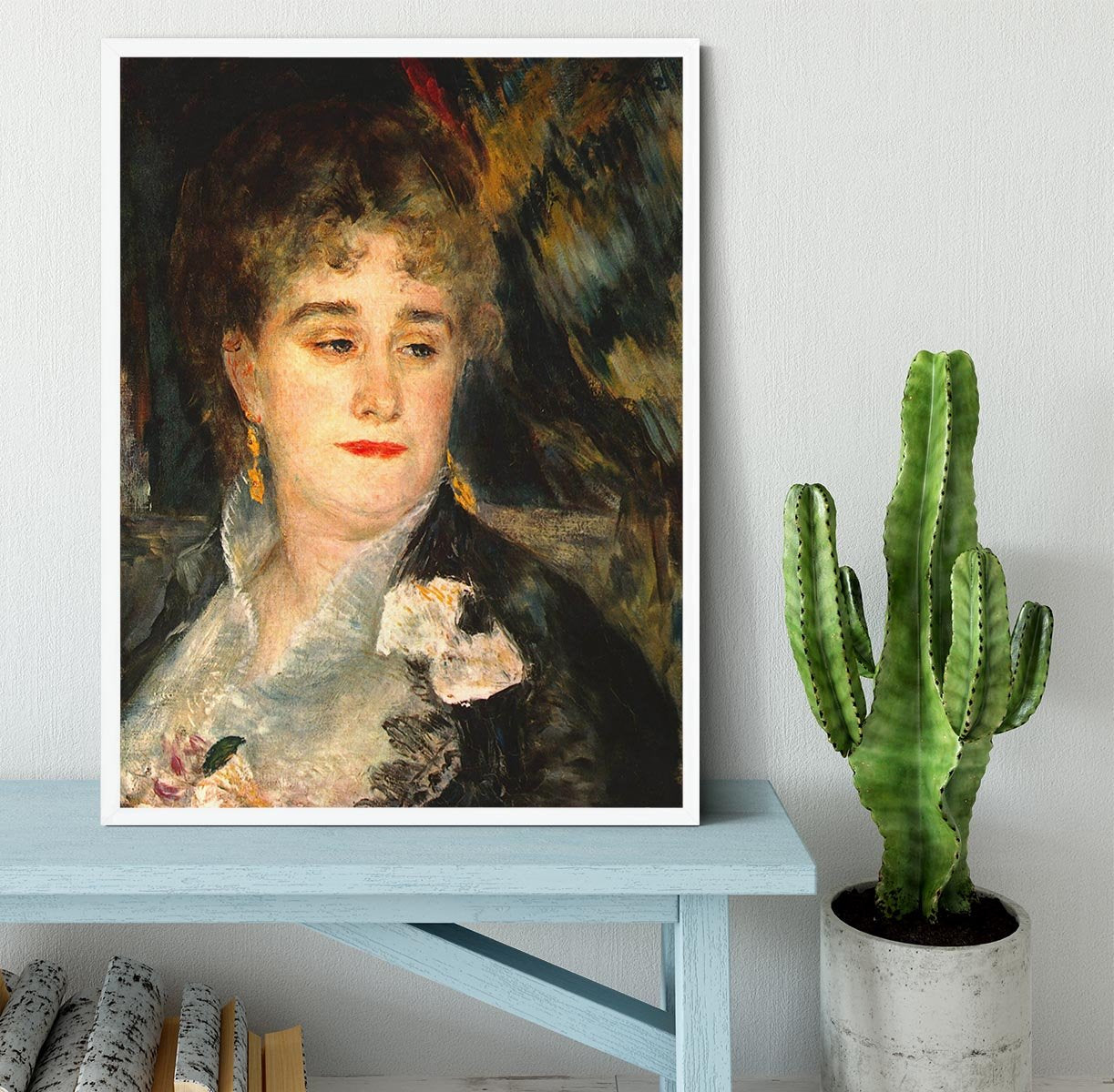 Portraits of Mme Charpentier by Renoir Framed Print - Canvas Art Rocks -6
