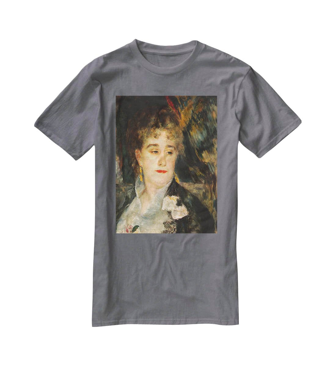 Portraits of Mme Charpentier by Renoir T-Shirt - Canvas Art Rocks - 3
