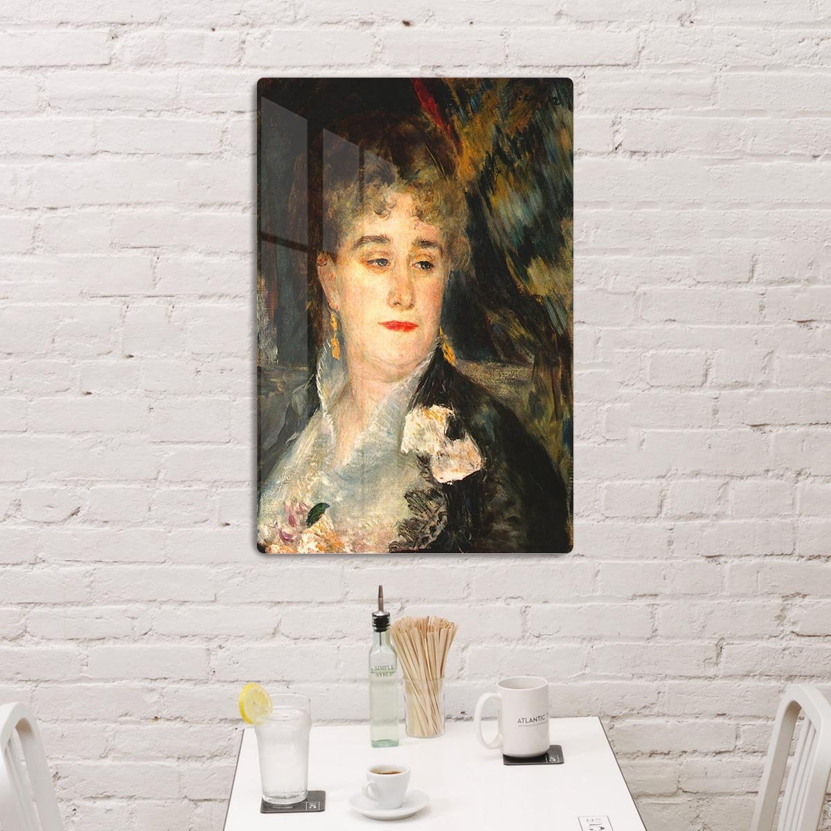 Portraits of Mme Charpentier by Renoir HD Metal Print