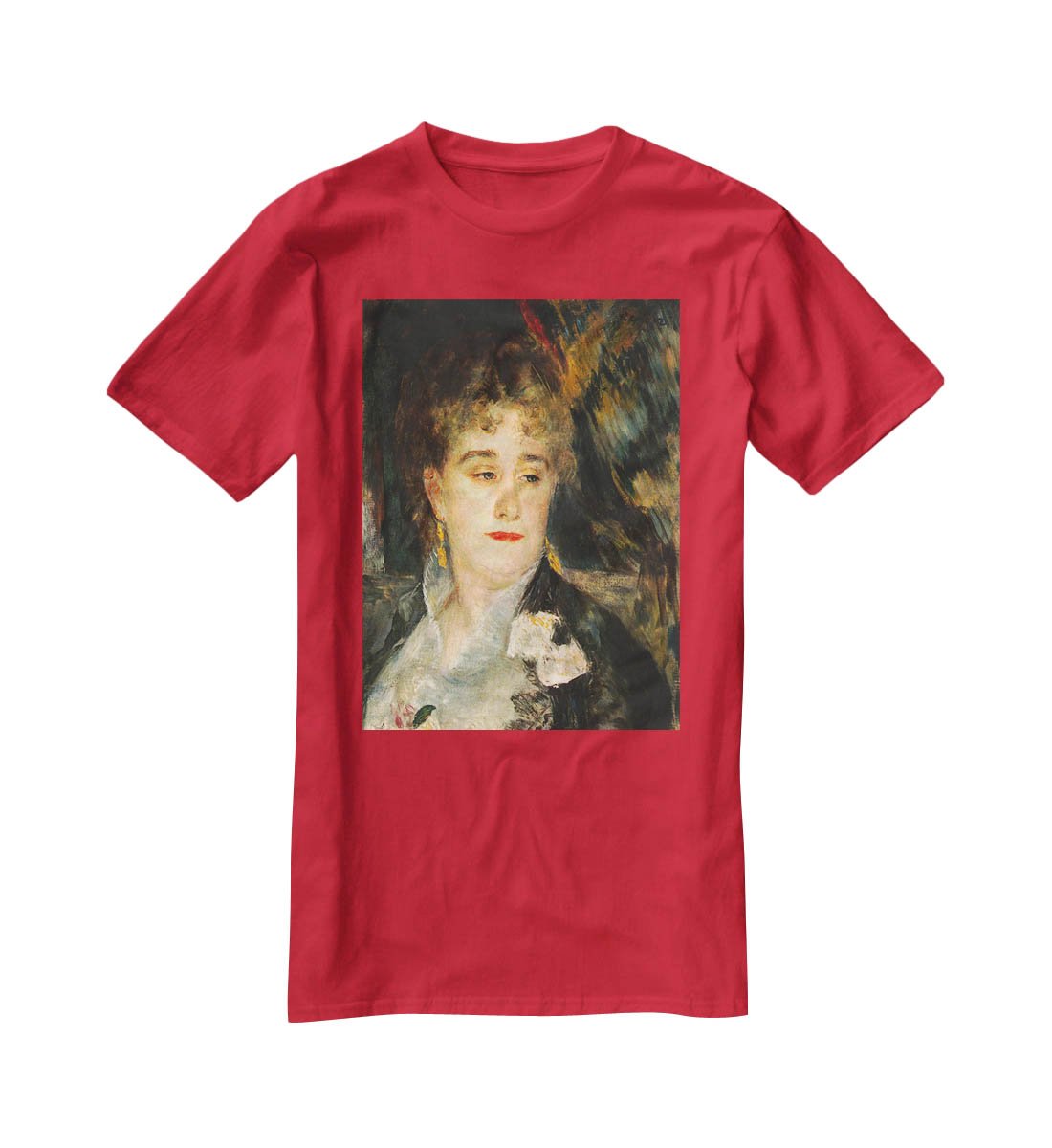 Portraits of Mme Charpentier by Renoir T-Shirt - Canvas Art Rocks - 4