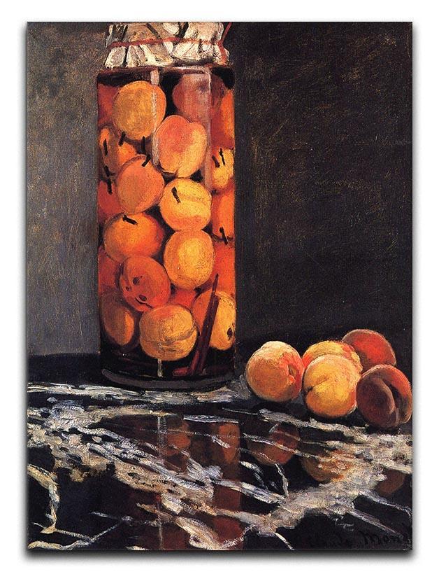 Pot of Peaches by Monet Canvas Print & Poster  - Canvas Art Rocks - 1