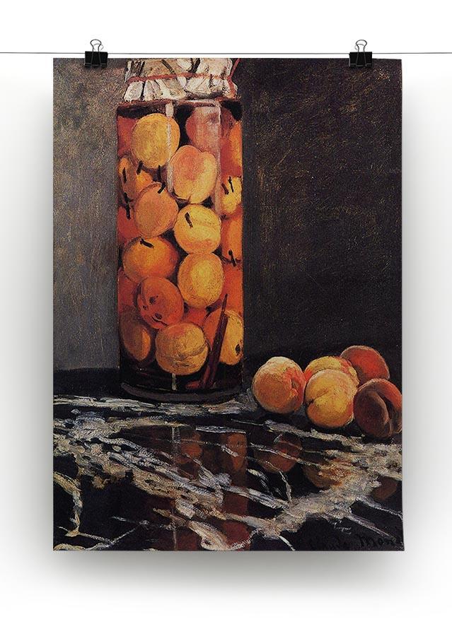 Pot of Peaches by Monet Canvas Print & Poster - Canvas Art Rocks - 2