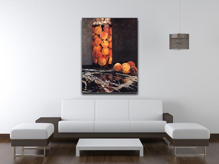 Pot of Peaches by Monet Canvas Print & Poster - Canvas Art Rocks - 4