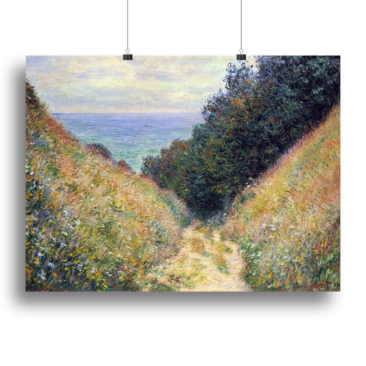 Pourville 1 by Monet Canvas Print or Poster