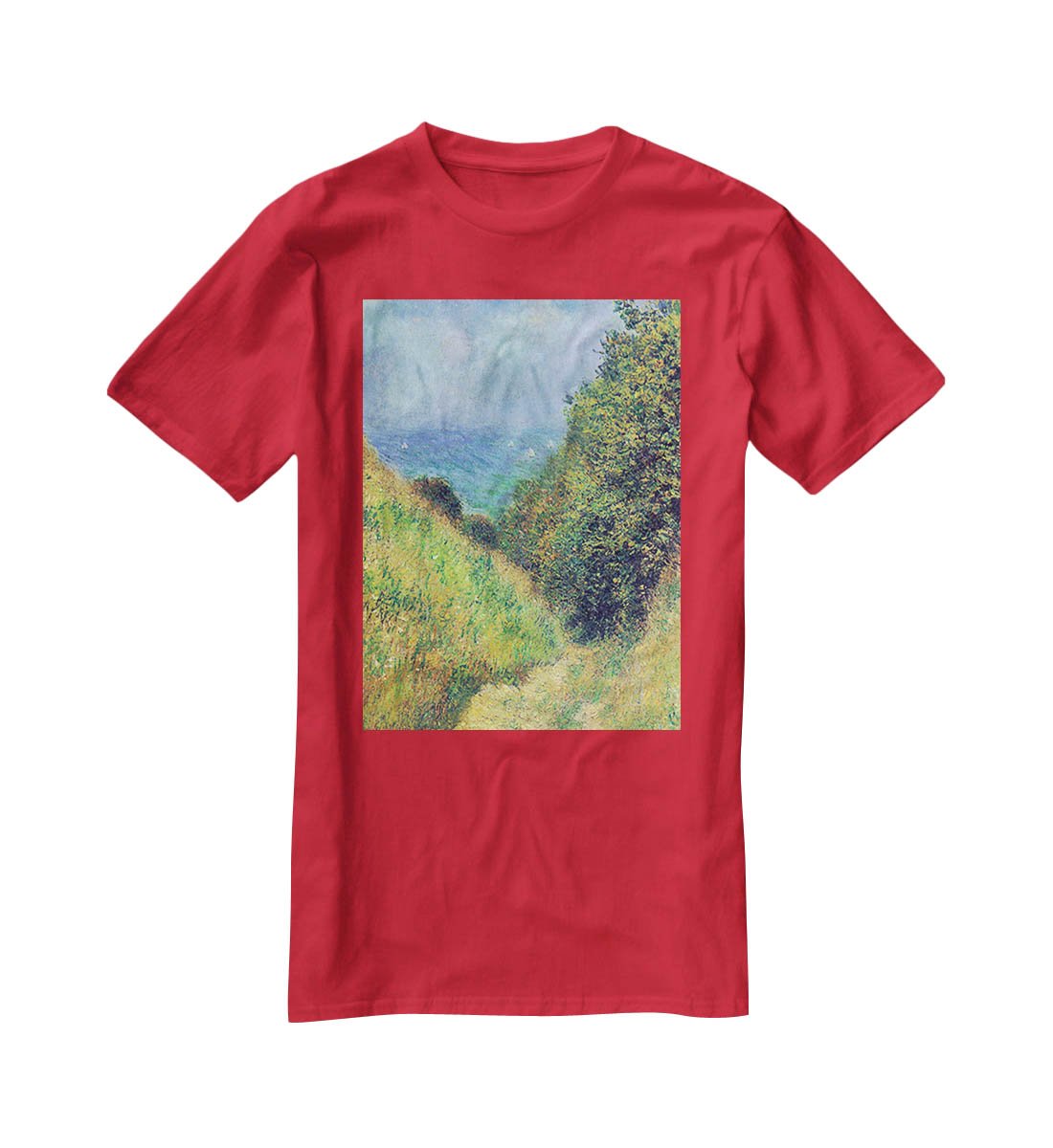 Pourville 2 by Monet T-Shirt - Canvas Art Rocks - 4