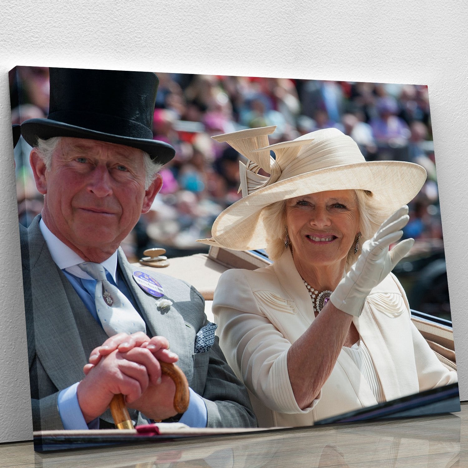 Prince Charles and Camilla at the Royal Ascot Canvas Print or Poster