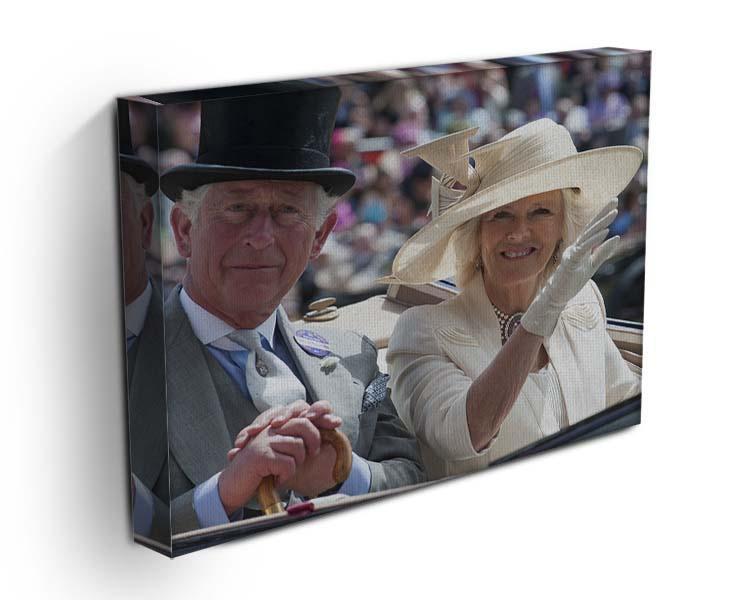 Prince Charles and Camilla at the Royal Ascot Canvas Print or Poster - Canvas Art Rocks - 3