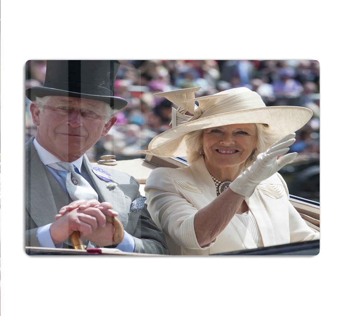 Prince Charles and Camilla at the Royal Ascot HD Metal Print
