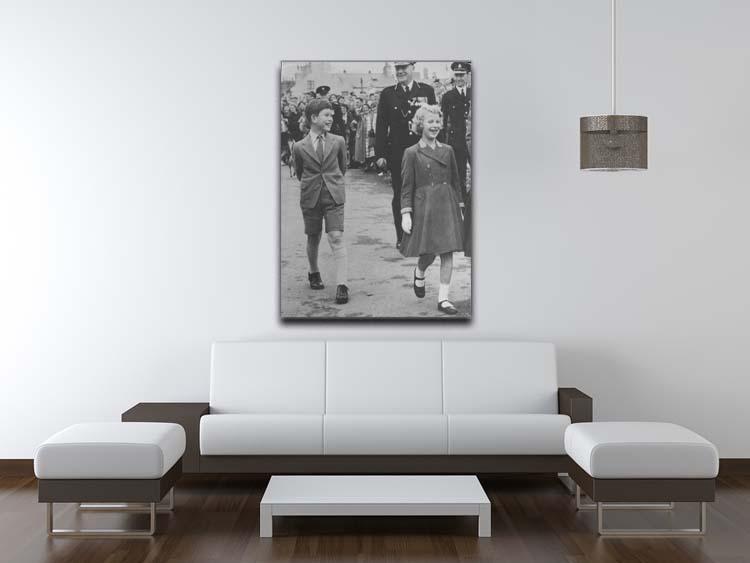 Prince Charles and Princess Anne as children Canvas Print or Poster - Canvas Art Rocks - 4