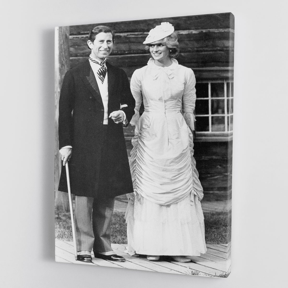 Prince Charles and Princess Diana at Fort Edmonton Canada Canvas Print or Poster
