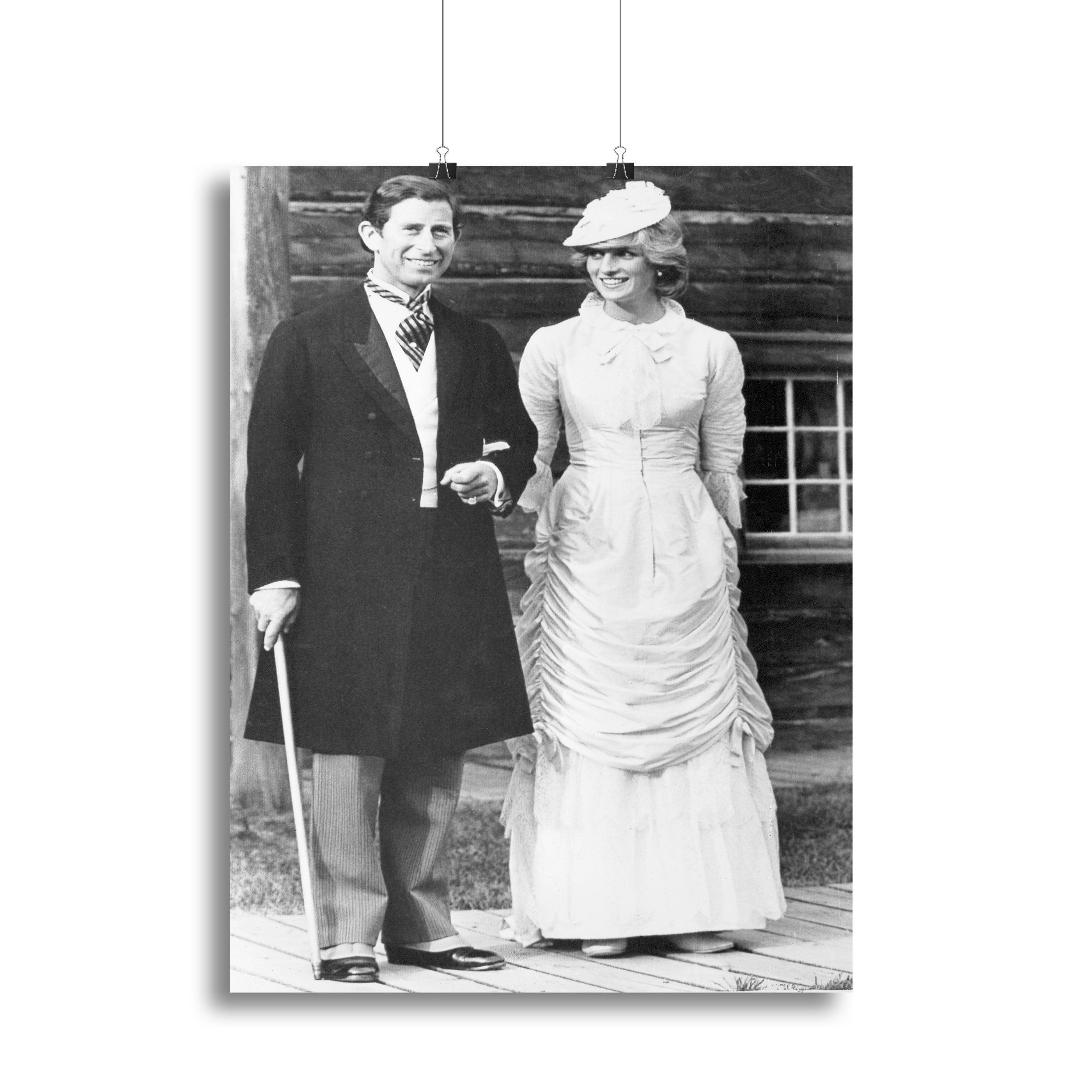 Prince Charles and Princess Diana at Fort Edmonton Canada Canvas Print or Poster