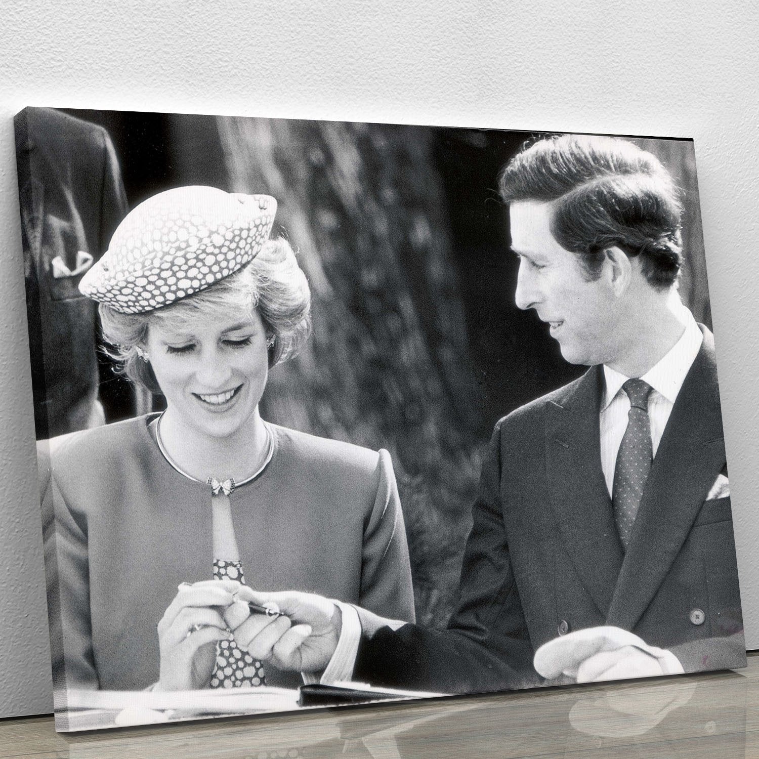 Prince Charles and Princess Diana in Vancouver Canada Canvas Print or Poster