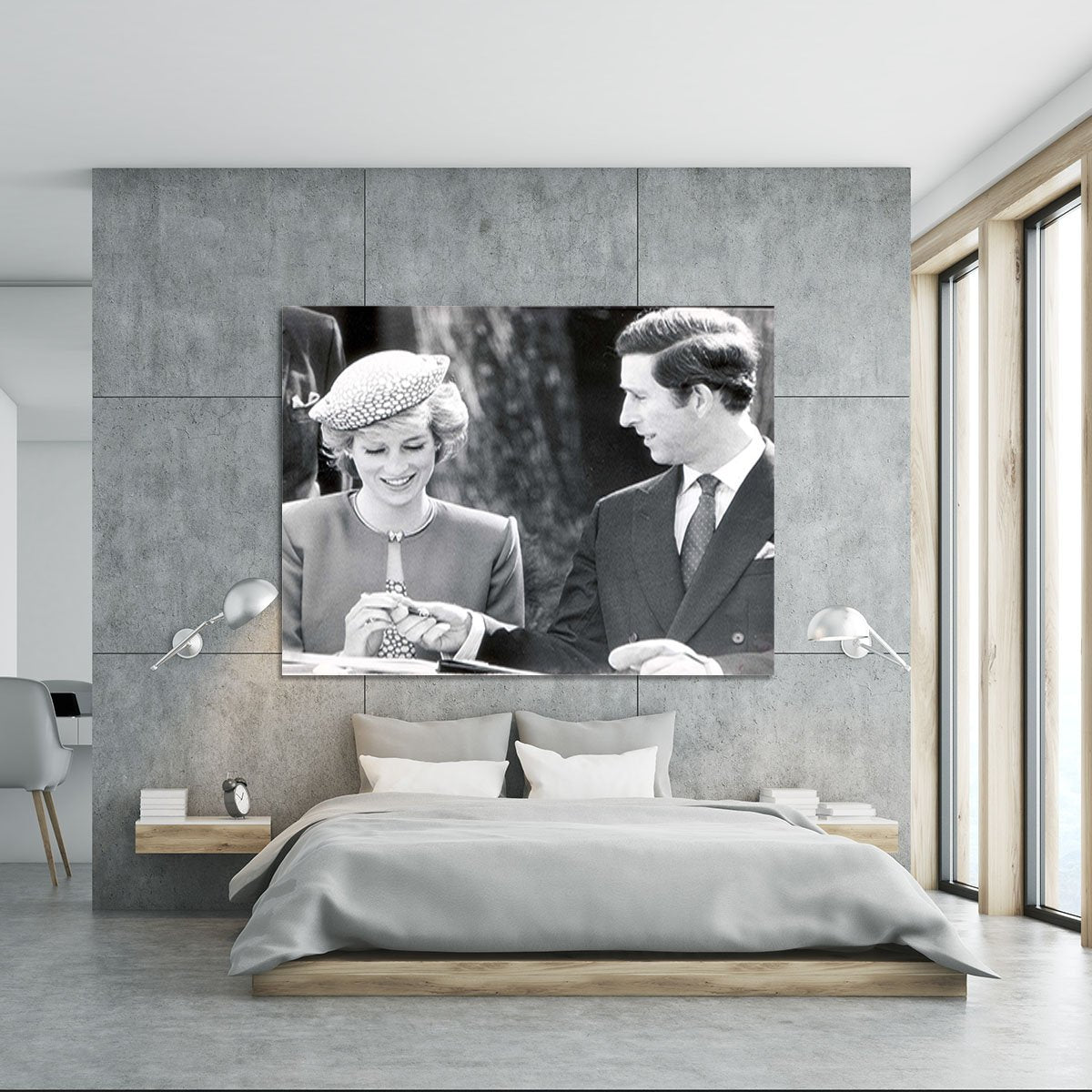 Prince Charles and Princess Diana in Vancouver Canada Canvas Print or Poster