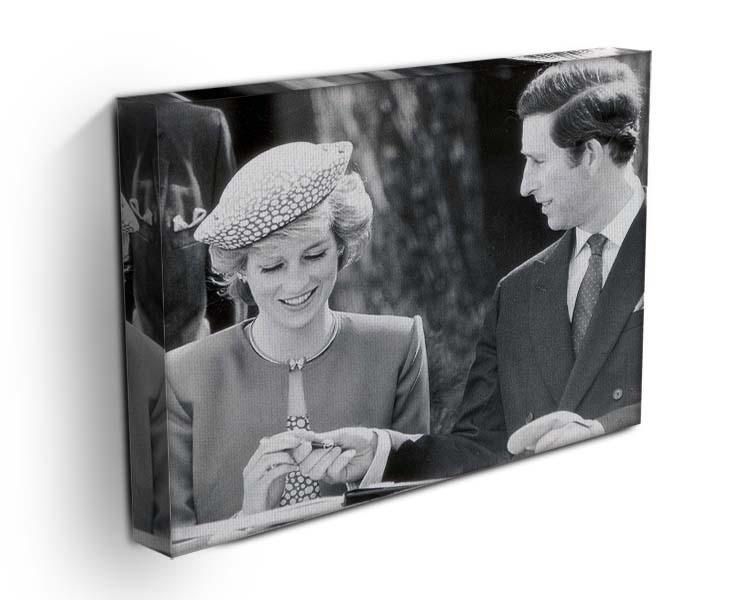 Prince Charles and Princess Diana in Vancouver Canada Canvas Print or Poster - Canvas Art Rocks - 3