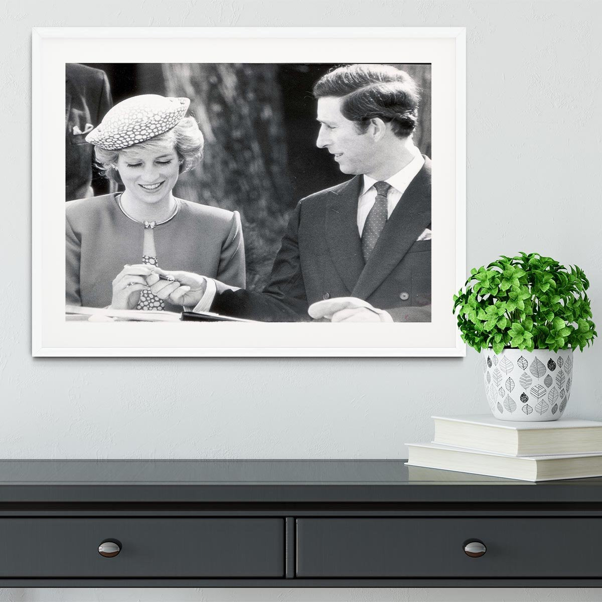 Prince Charles and Princess Diana in Vancouver Canada Framed Print - Canvas Art Rocks - 5