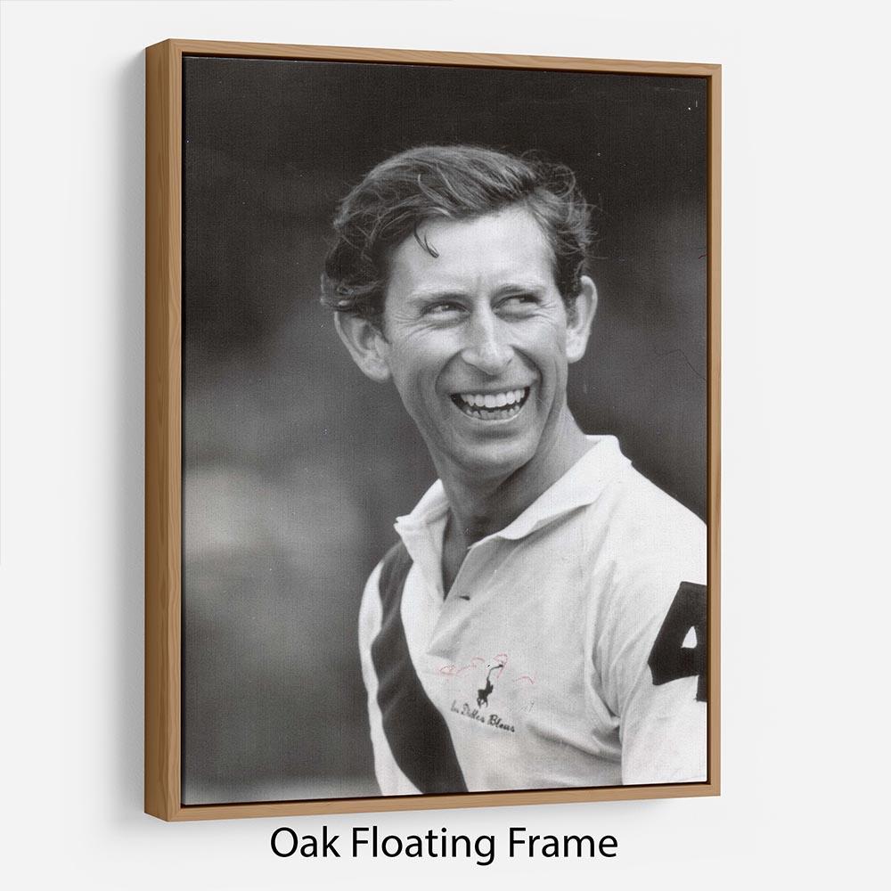 Prince Charles at New Years polo at Cowdray Park Floating Frame Canvas