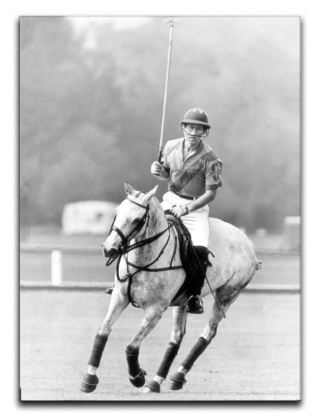 Prince Charles in action on the polo field Canvas Print or Poster  - Canvas Art Rocks - 1