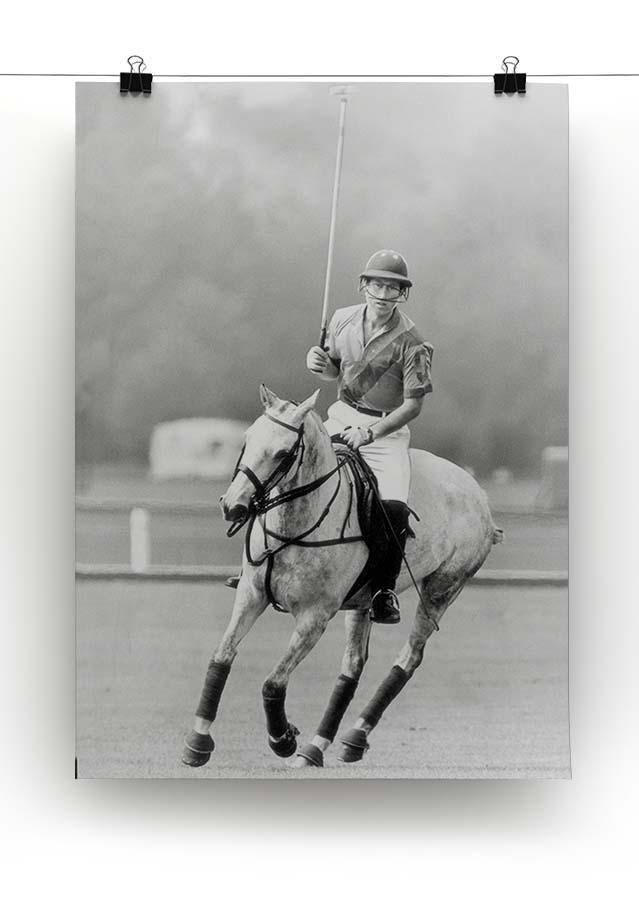 Prince Charles in action on the polo field Canvas Print or Poster - Canvas Art Rocks - 2