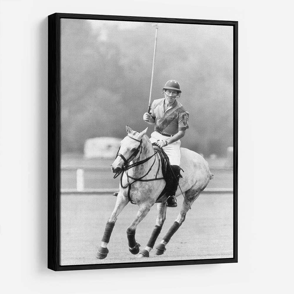 Prince Charles in action on the polo field HD Metal Print