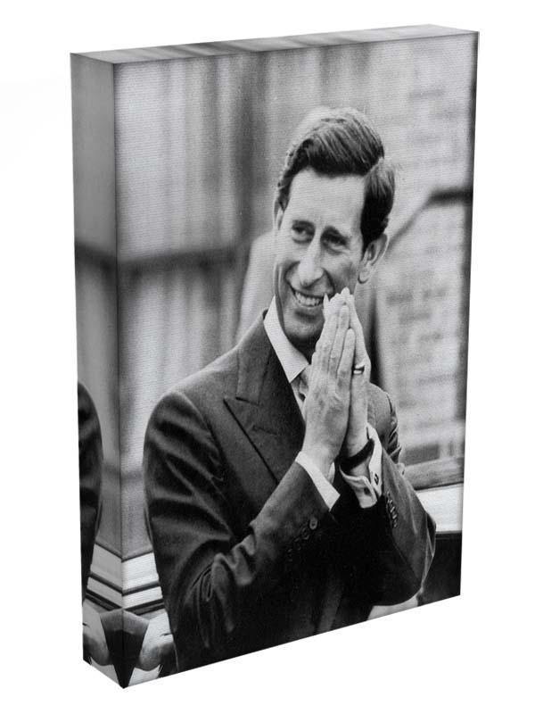 Prince Charles touring Handsworth outside Birmingham Canvas Print or Poster - Canvas Art Rocks - 3