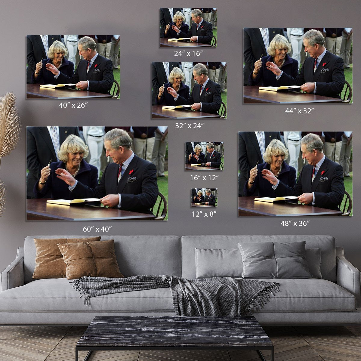 Prince Charles with Camilla in Washington DC Canvas Print or Poster
