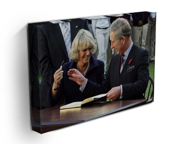 Prince Charles with Camilla in Washington DC Canvas Print or Poster - Canvas Art Rocks - 3