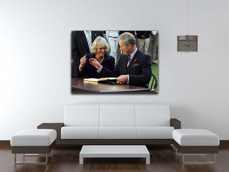 Prince Charles with Camilla in Washington DC Canvas Print or Poster - Canvas Art Rocks - 4