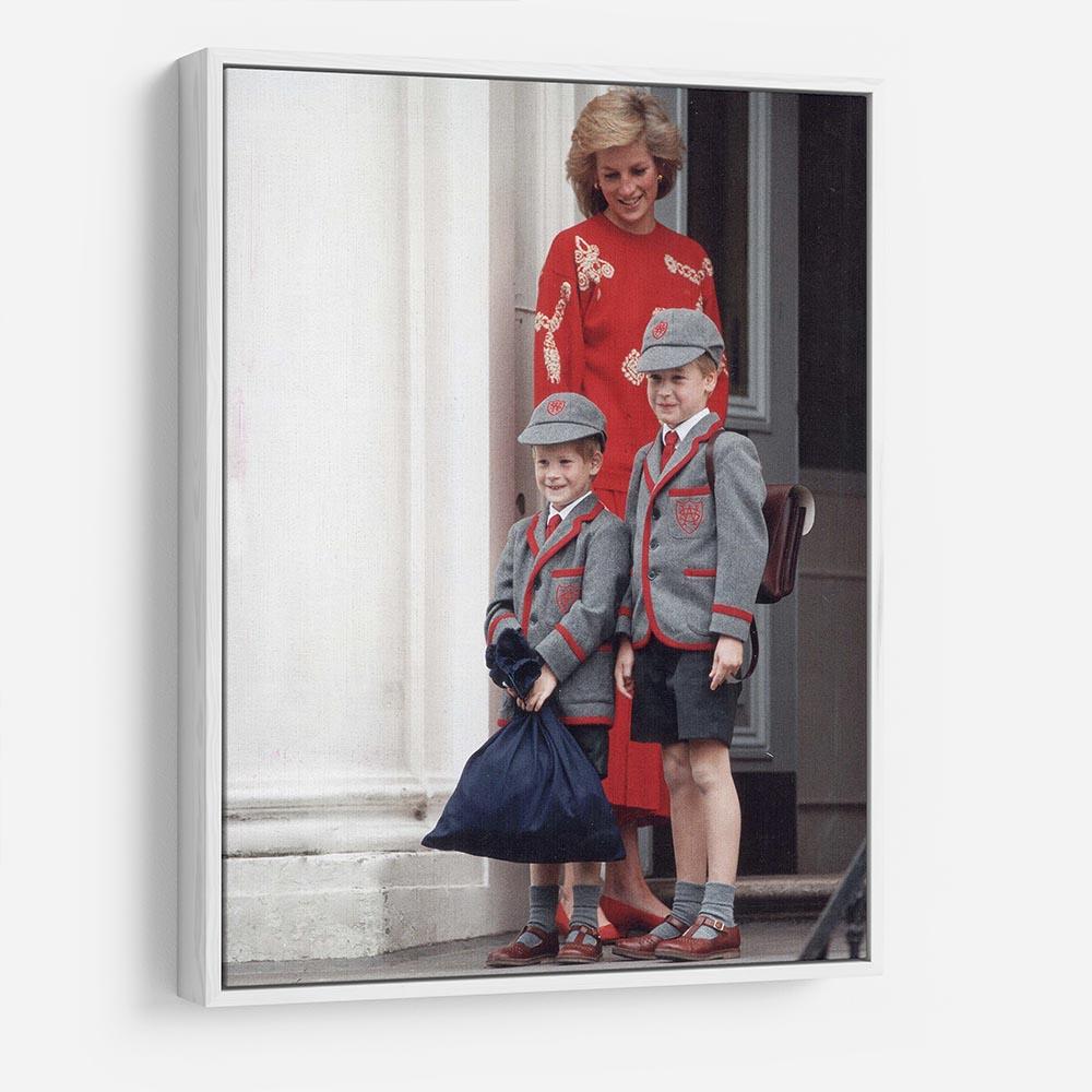 Prince Harry and Prince William at Wetherby School HD Metal Print