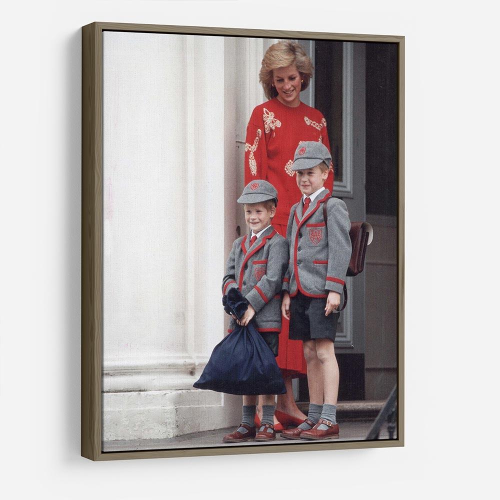 Prince Harry and Prince William at Wetherby School HD Metal Print