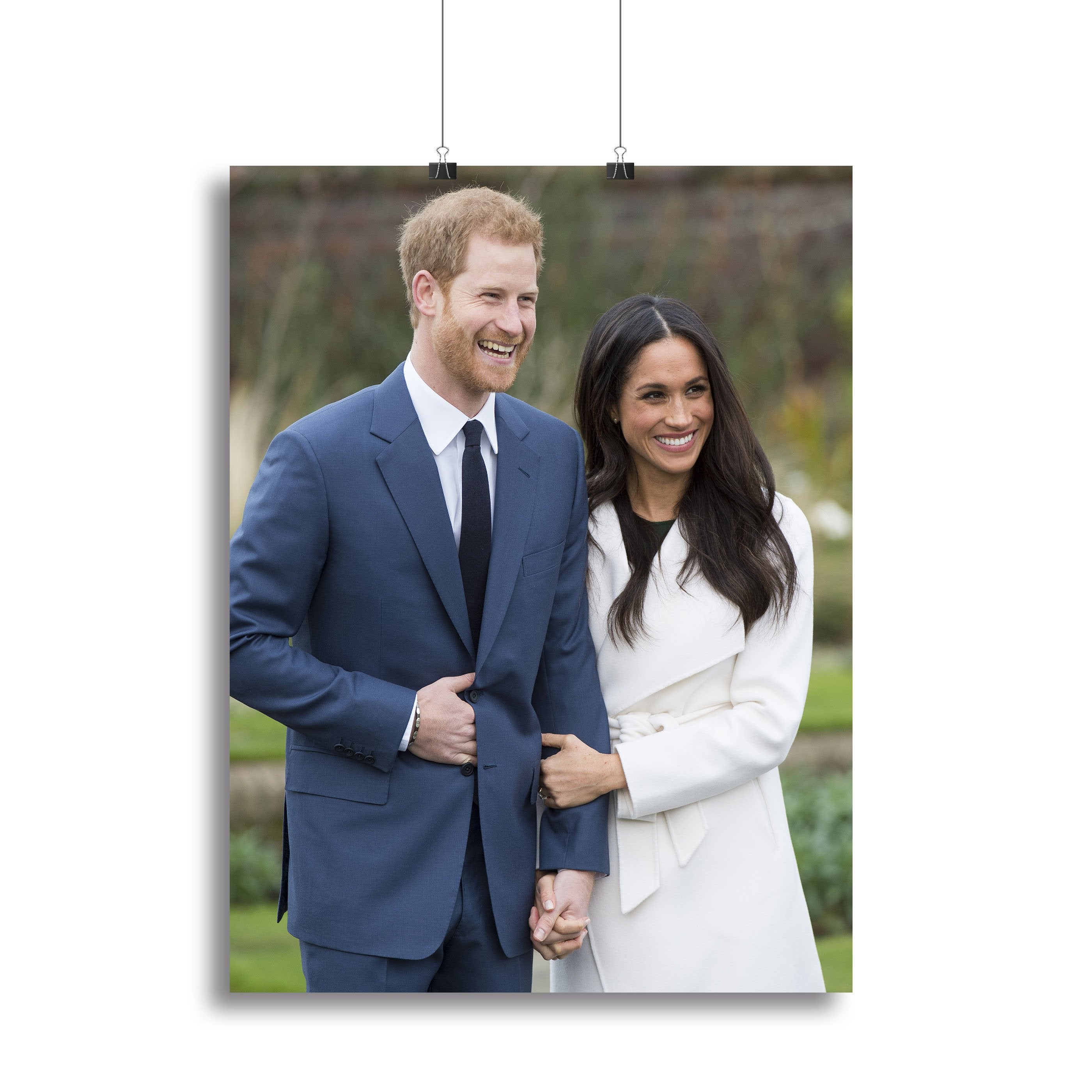 Prince Harry and fiance Meghan Markle announce their engagement Canvas Print or Poster