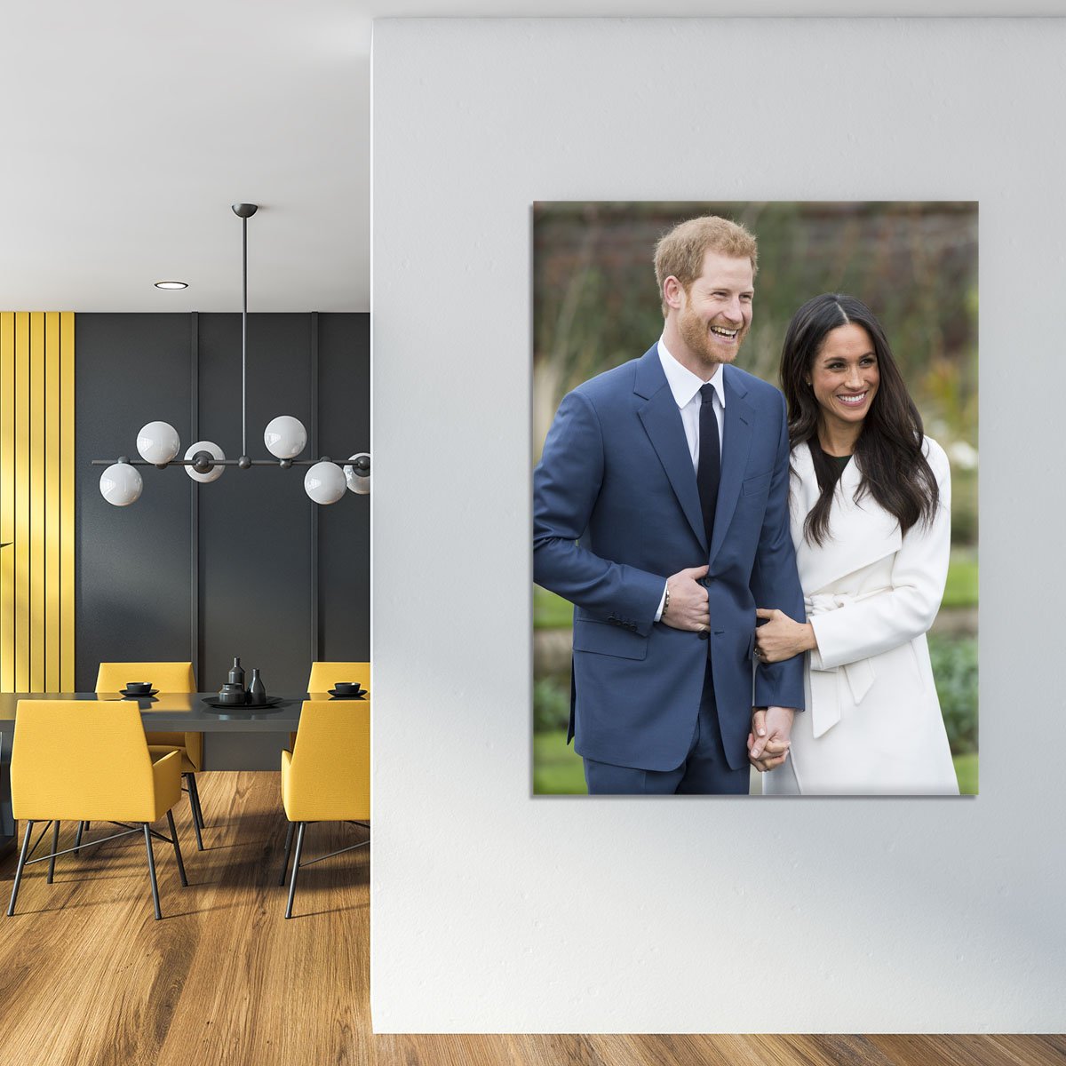Prince Harry and fiance Meghan Markle announce their engagement Canvas Print or Poster