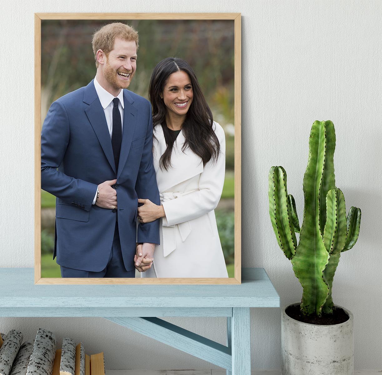 Prince Harry and fiance Meghan Markle announce their engagement Framed Print - Canvas Art Rocks - 4