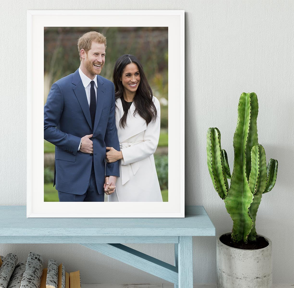 Prince Harry and fiance Meghan Markle announce their engagement Framed Print - Canvas Art Rocks - 5