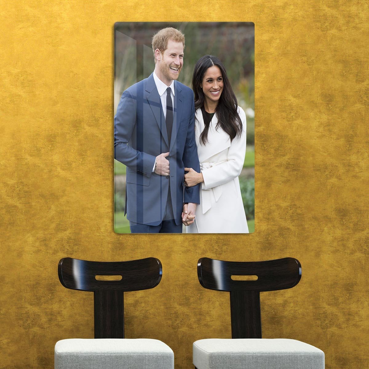 Prince Harry and fiance Meghan Markle announce their engagement HD Metal Print