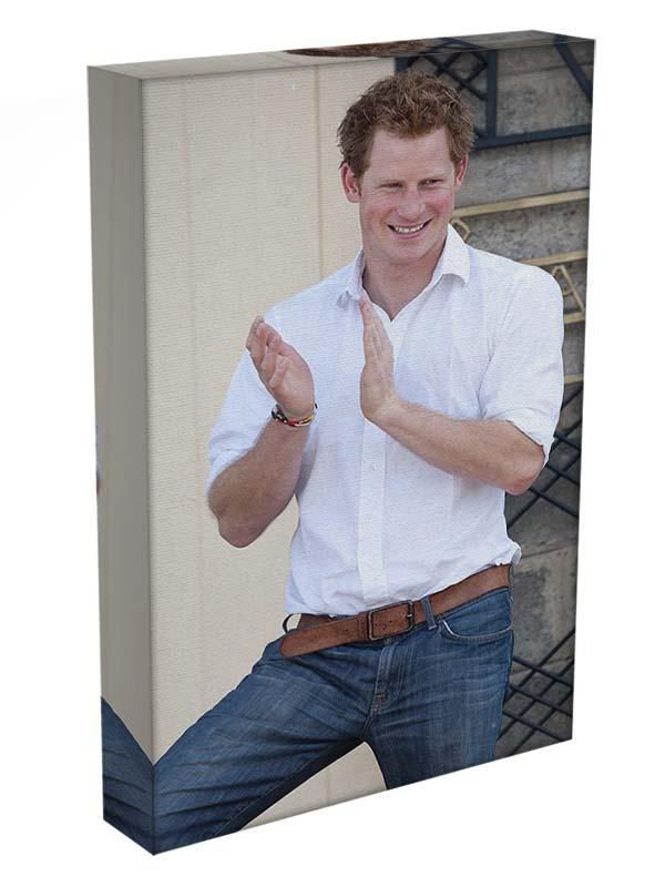 Prince Harry at a blind clinic in Lesotho South Africa Canvas Print or Poster - Canvas Art Rocks - 3