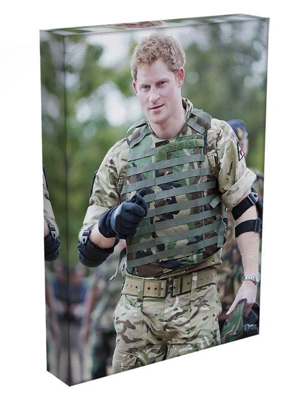 Prince Harry at the Jamaican Defence Force in Jamaica Canvas Print or Poster - Canvas Art Rocks - 3